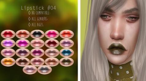 模拟人生4MOD Lipstick 04 唇彩