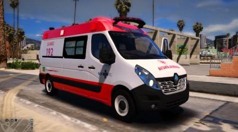侠盗猎车手5MOD Ambulancia Renault Master SAMU