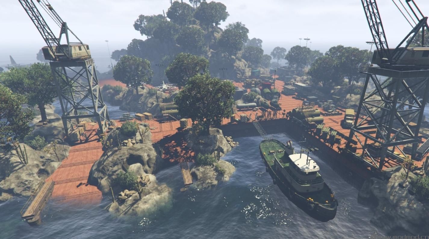 侠盗猎车手5MOD Raven Rock (Military Island)