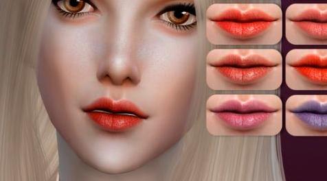 模拟人生4MOD Bobur Lipstick 36-口红36