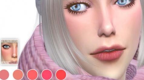 模拟人生4MOD Snow Wolf 女性腮红淡雅款