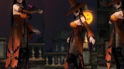 死或生5MOD  Wingless Nyotengu Halloween with boots and wand