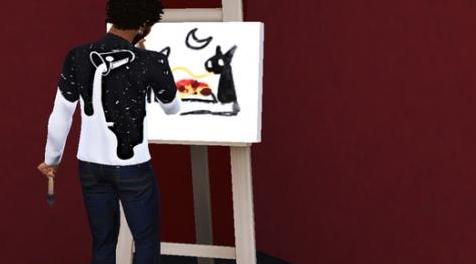 模拟人生4MOD Painter&rsquo;s Motivation Shirt 衬衫