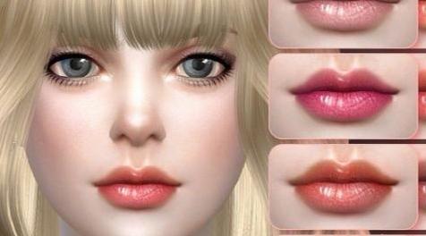 模拟人生4MOD  清淡色丰盈水润唇膏