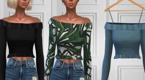 模拟人生4MOD ShakeProductions 115 Top 女性上衣