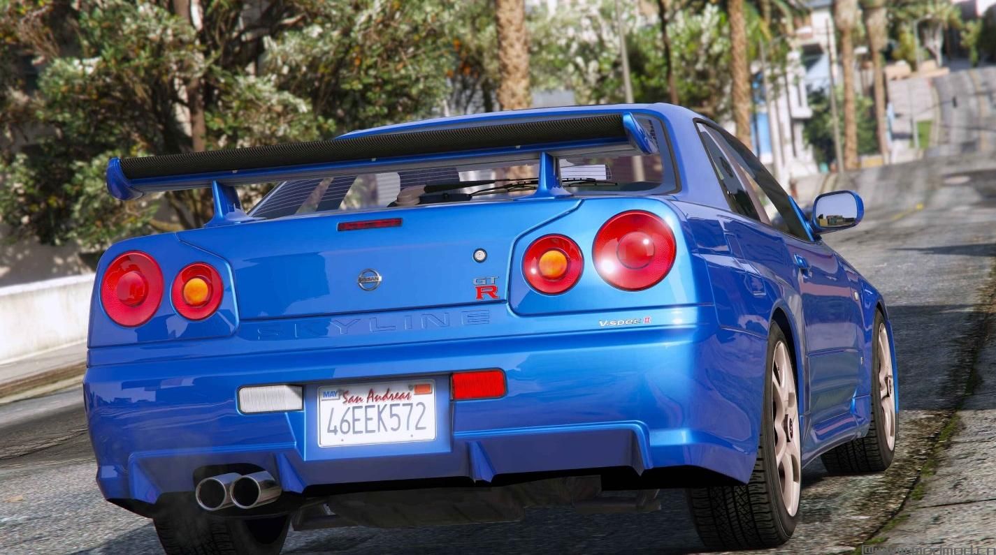 侠盗猎车手5MOD  Nissan Skyline GT-R (BNR34)