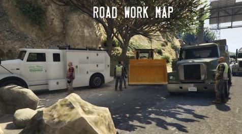 侠盗猎车手5MOD  Road Work (+ Animations)