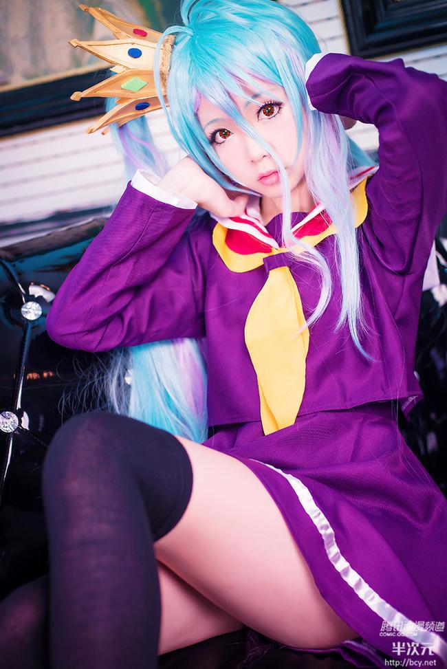 游戏人生女主角白COS,cosplay,二次元