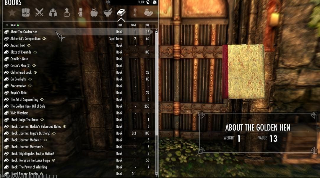 上古卷轴5：重置版MOD The Golden Hen Restaurant SSE