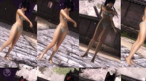 死或生5MOD Wingless Nyotengu Swimwear with fans and barefoot