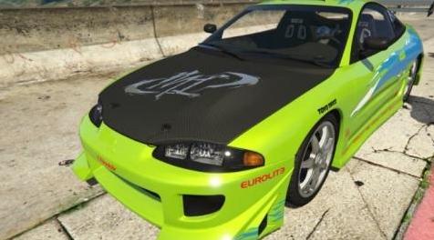 侠盗猎车手5MOD Brian&rsquo;s MITSUBISHI ECLIPSE GS 1995