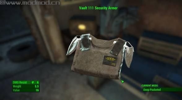 辐射4MOD 避难所黑色保安甲和头盔
