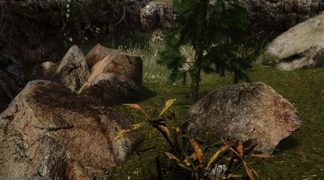 Skyrim三维岩石
