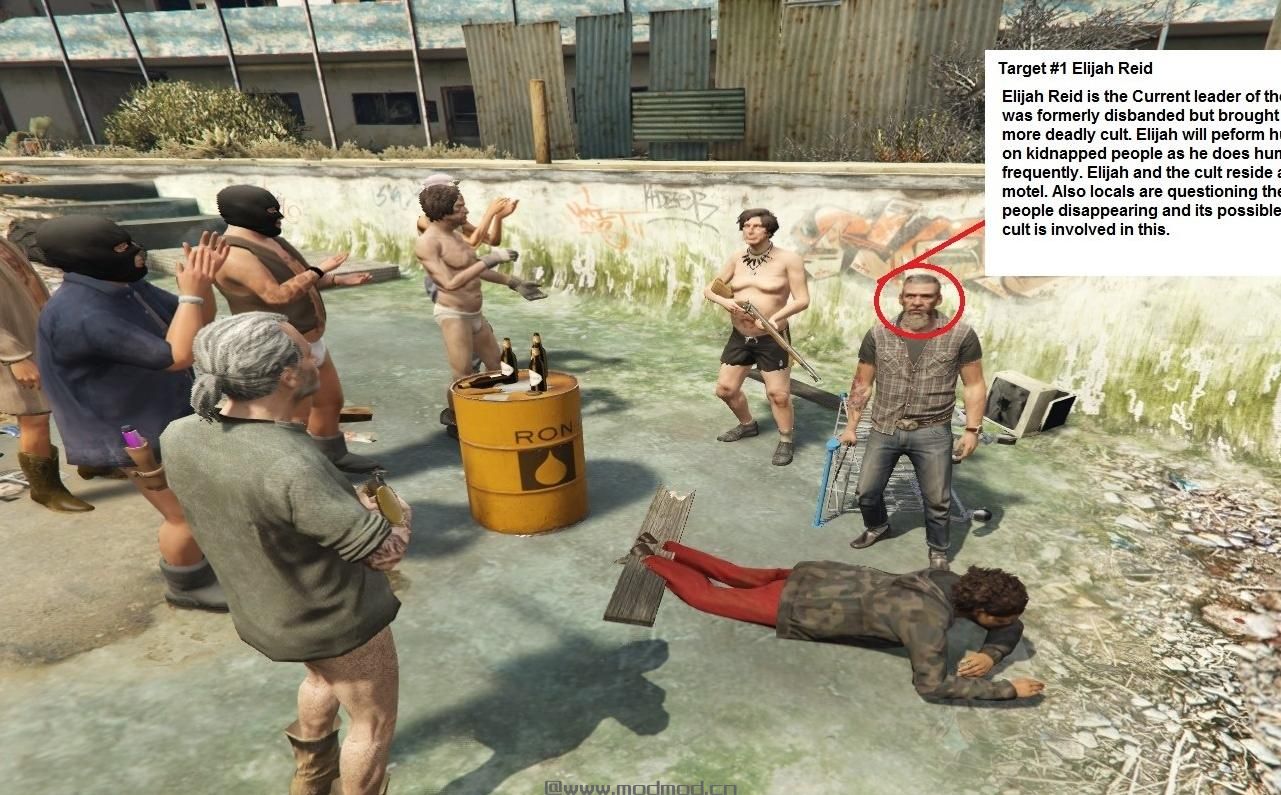 侠盗猎车手5MOD Cannibal Cult Assassination [Map Editor]