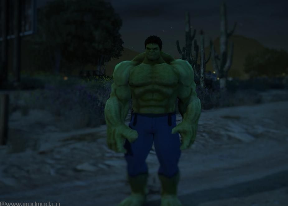 侠盗猎车手5MOD 【搬运】更真实更巨大的绿巨人浩克