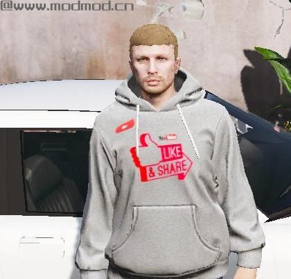 侠盗猎车手5MOD Youtuber hoodie