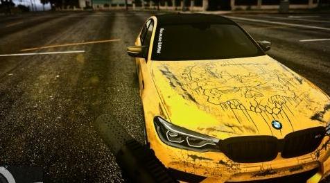 侠盗猎车手5MOD 2018 BMW M5 F90 Race Livery [BODY/WINDOWS/HQ]
