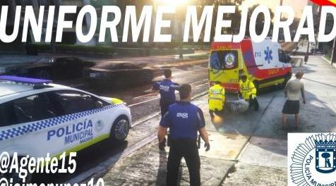 侠盗猎车手5MOD UNIFORME MEJORADO POLICÍA MUNICIPAL DE MADRID