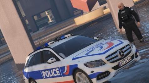 侠盗猎车手5MOD 2017 Mercedes BENZ - Police Nationale