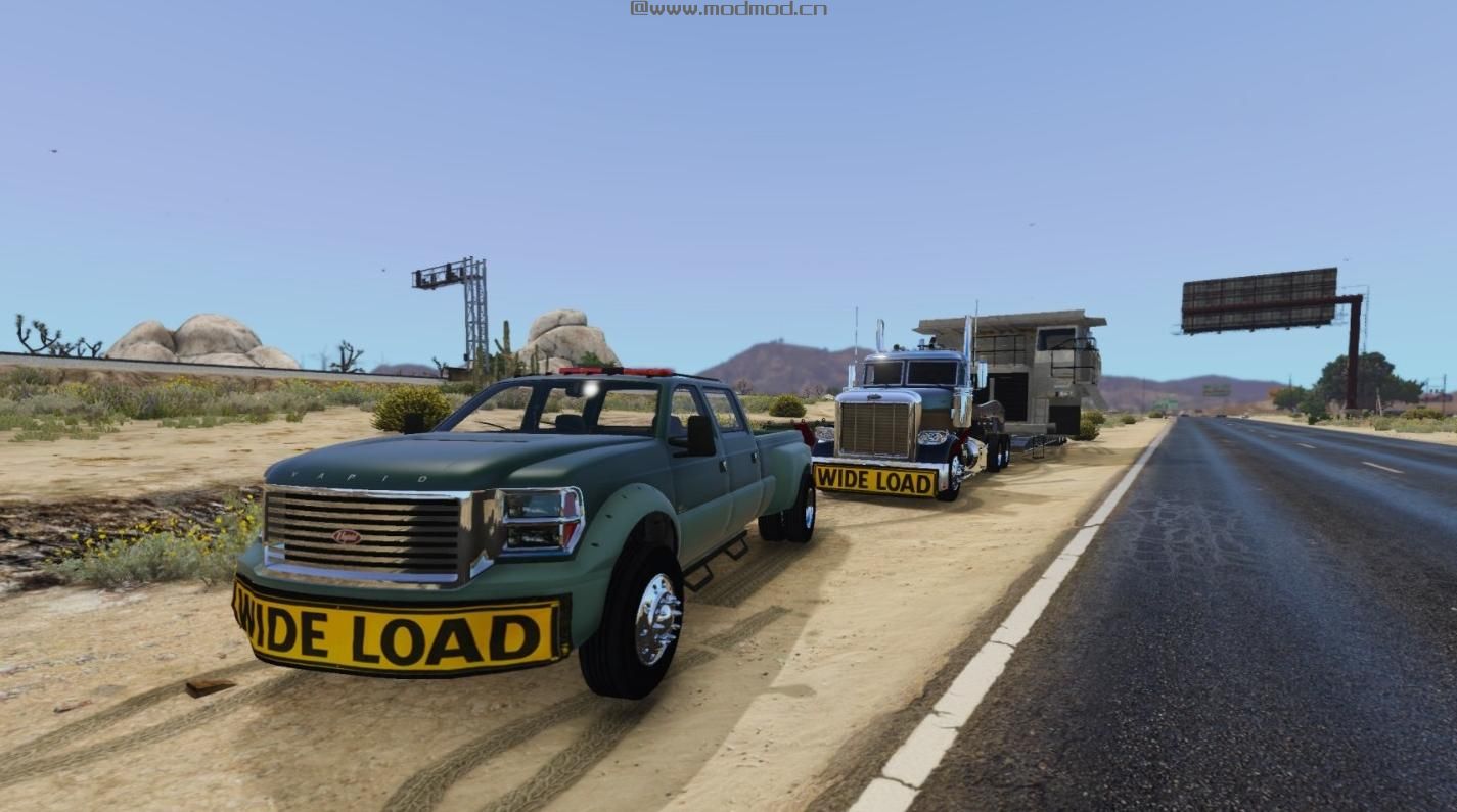 侠盗猎车手5MOD More Oversized Load Signs