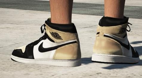 侠盗猎车手5MOD Jordan 1 Gold Toe