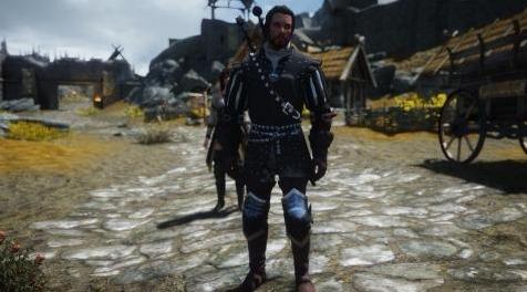 上古卷轴5：天际MOD The Witcher 3 Nilfgaardian Armor Set mod N网上材质很好的巫师3中的尼弗迦德盔甲
