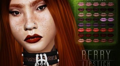 模拟人生4MOD Berry Lipstick 口红