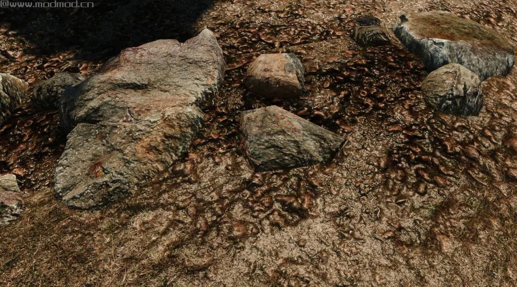 上古卷轴5：重置版MOD Skyrim三维岩石
