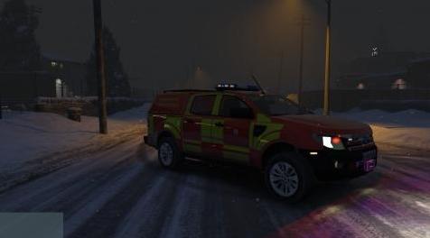 侠盗猎车手5MOD Derbyshire Fire and Rescue ~ Ford Ranger