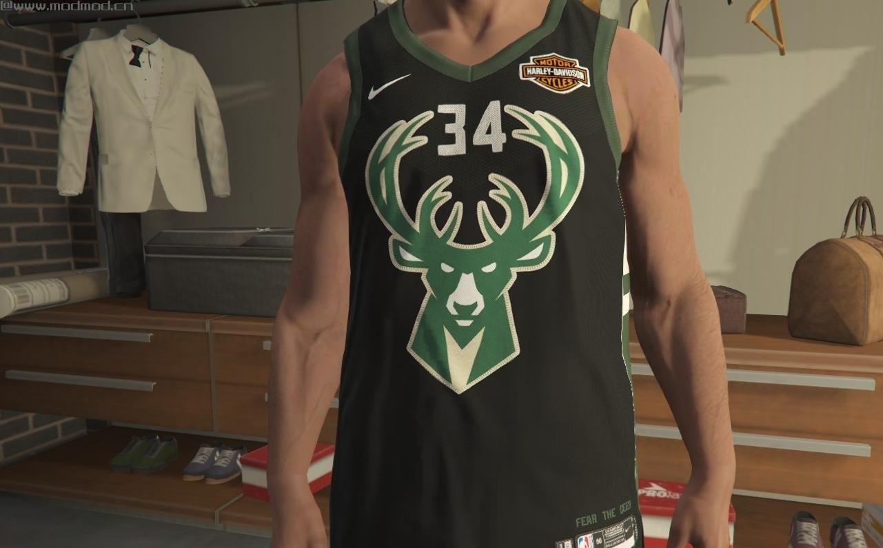 侠盗猎车手5MOD Milwaukee Bucks #34