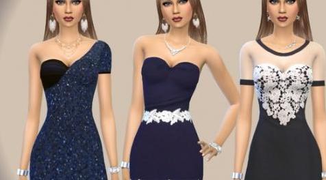 模拟人生4MOD Paogae InBlue-连衣裙