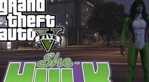 侠盗猎车手5MOD 绿巨人(女)