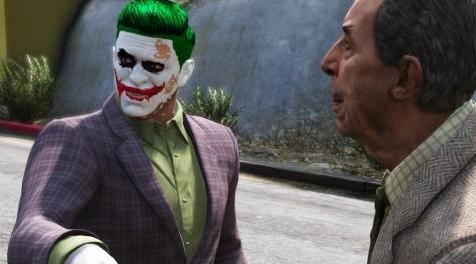 侠盗猎车手5MOD Joker face and hair for Trevor