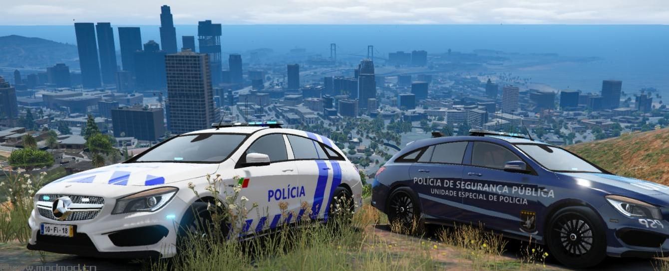 侠盗猎车手5MOD Mercedes CLA | PSP | Patrulha/UEP