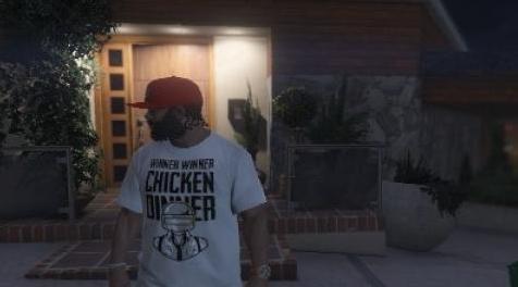 侠盗猎车手5MOD franklin pubg t-shirt
