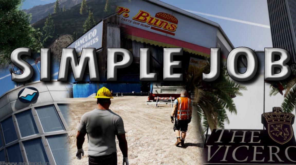 侠盗猎车手5MOD Simple Jobs[.NET]