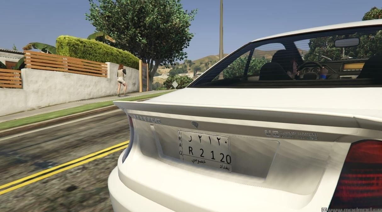 侠盗猎车手5MOD iraqi License Plate