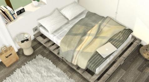 模拟人生4MOD MXIMS Pallet Floor Bed-大床
