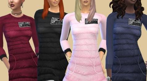 模拟人生4MOD Sports Dress & Badge 毛衣运动服