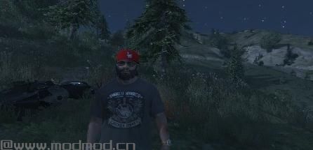 侠盗猎车手5MOD franklin pubg t-shirt