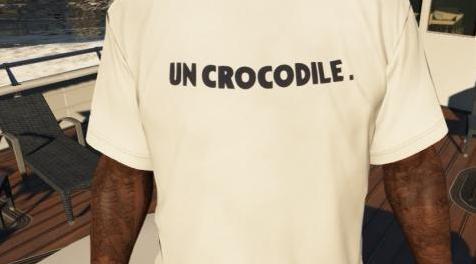 侠盗猎车手5MOD T-SHIRT LACOSTE UN CROCODILE