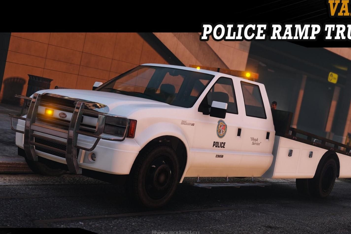 侠盗猎车手5MOD  LSPD Sadler Police Ramp Truck