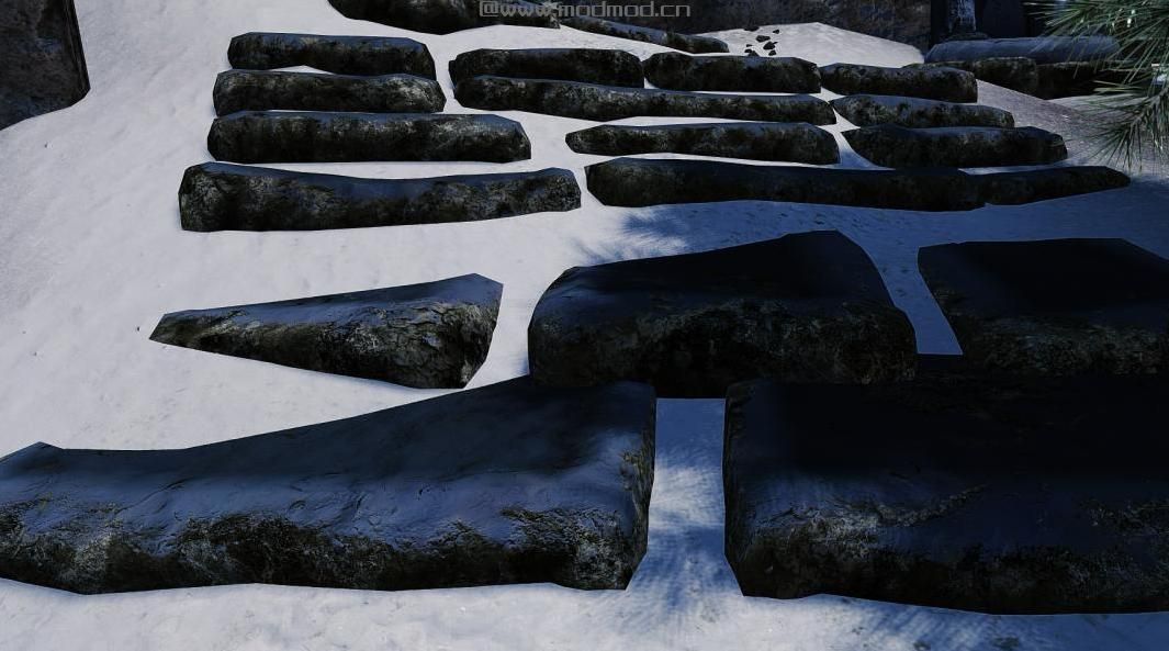 SkyRIM 3D高级Hrothgar台阶