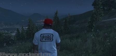 侠盗猎车手5MOD franklin pubg t-shirt