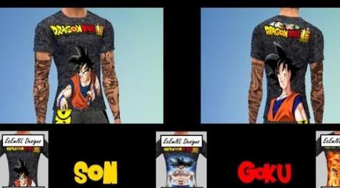 模拟人生4MOD Dragonball Super Collection - Goku T-Shirts 龙珠T恤