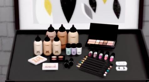 模拟人生4MOD [dreamteamsims] Yayasimblr MAC Makeup Set-化妆品