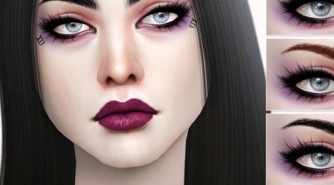 模拟人生4MOD Pralinesims Zamahl Eyebrows N116-眉毛