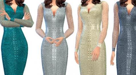 模拟人生4MOD ekinege Cocktail Dress