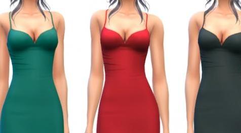 模拟人生4MOD  ekinege Mini Cami Dress-迷你连衣裙