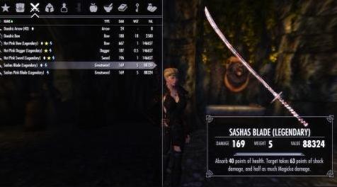 上古卷轴5：重置版MOD Sashas Blades
